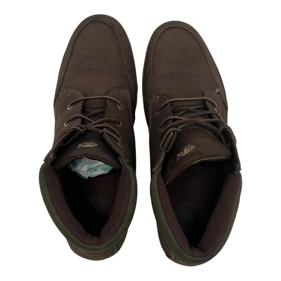 Timberland Timbuk2 Brown Leather Olive Lace Up Comfort Chukka Boots Women’s 10 - Picture 9 of 16